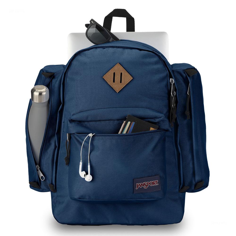 Sac à Dos Ordinateur JanSport Field Pack Bleu Marine | STK-13899241